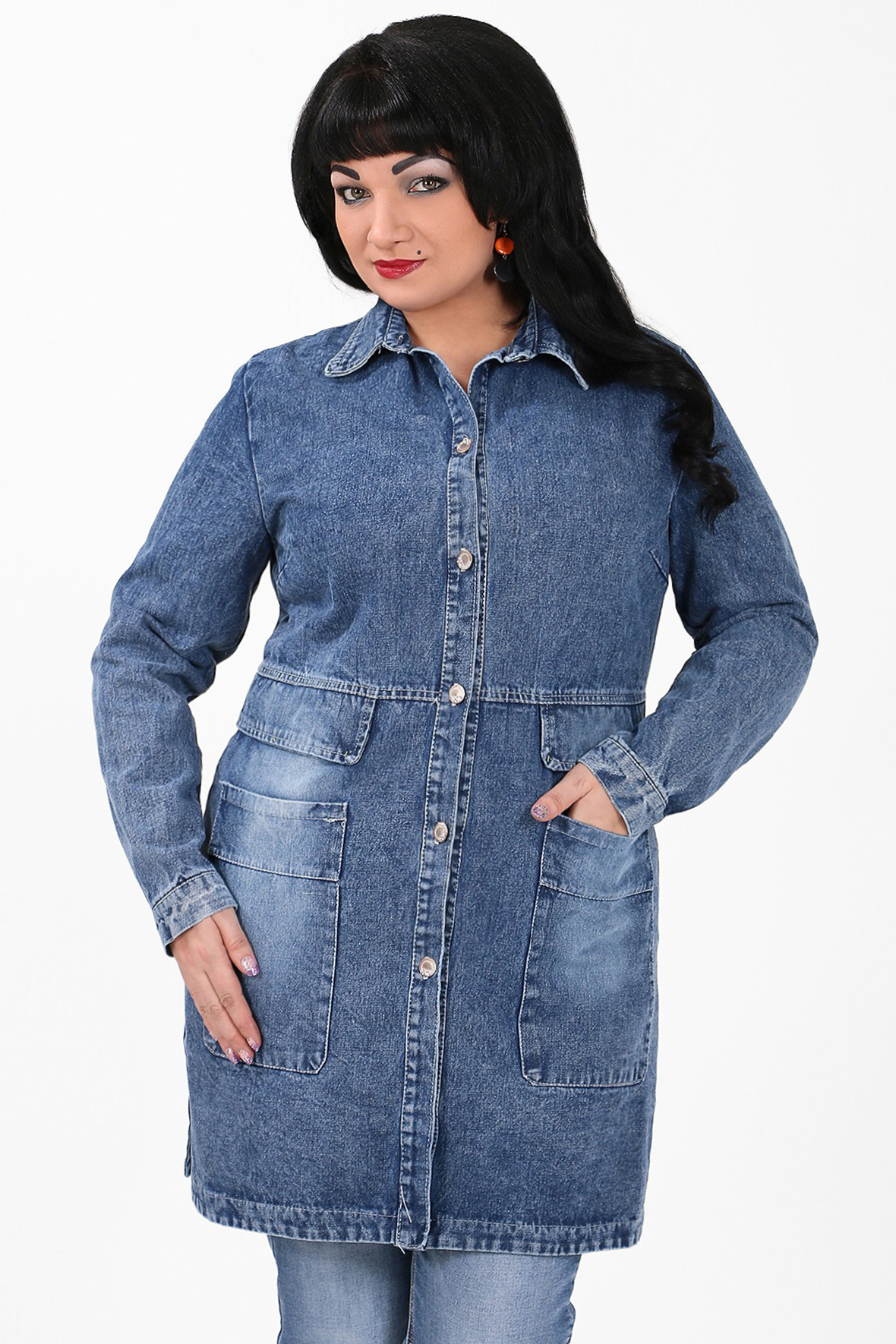 Удлиненная джинсовая куртка женская на валберис